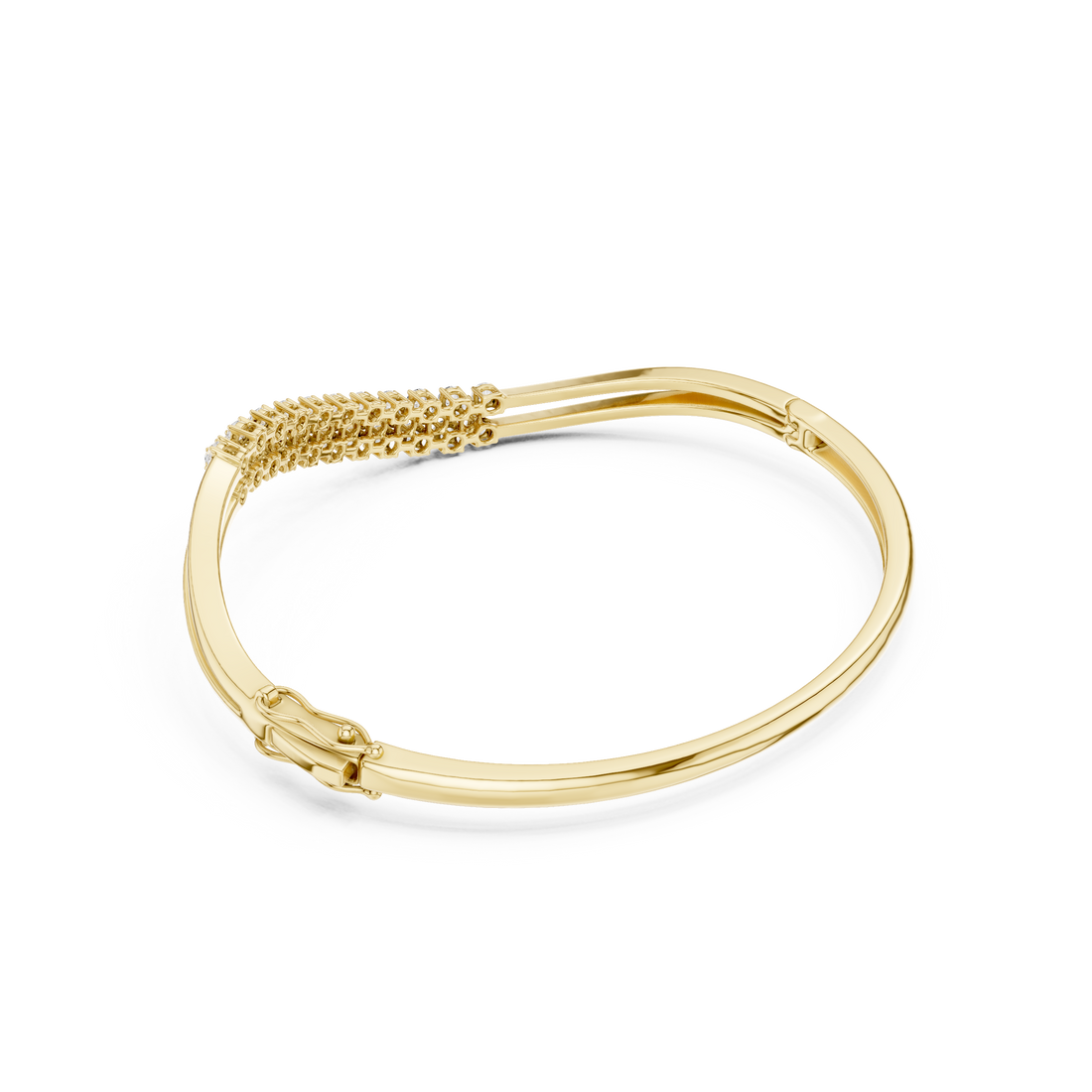 Triple-Row Curved Wave Diamond