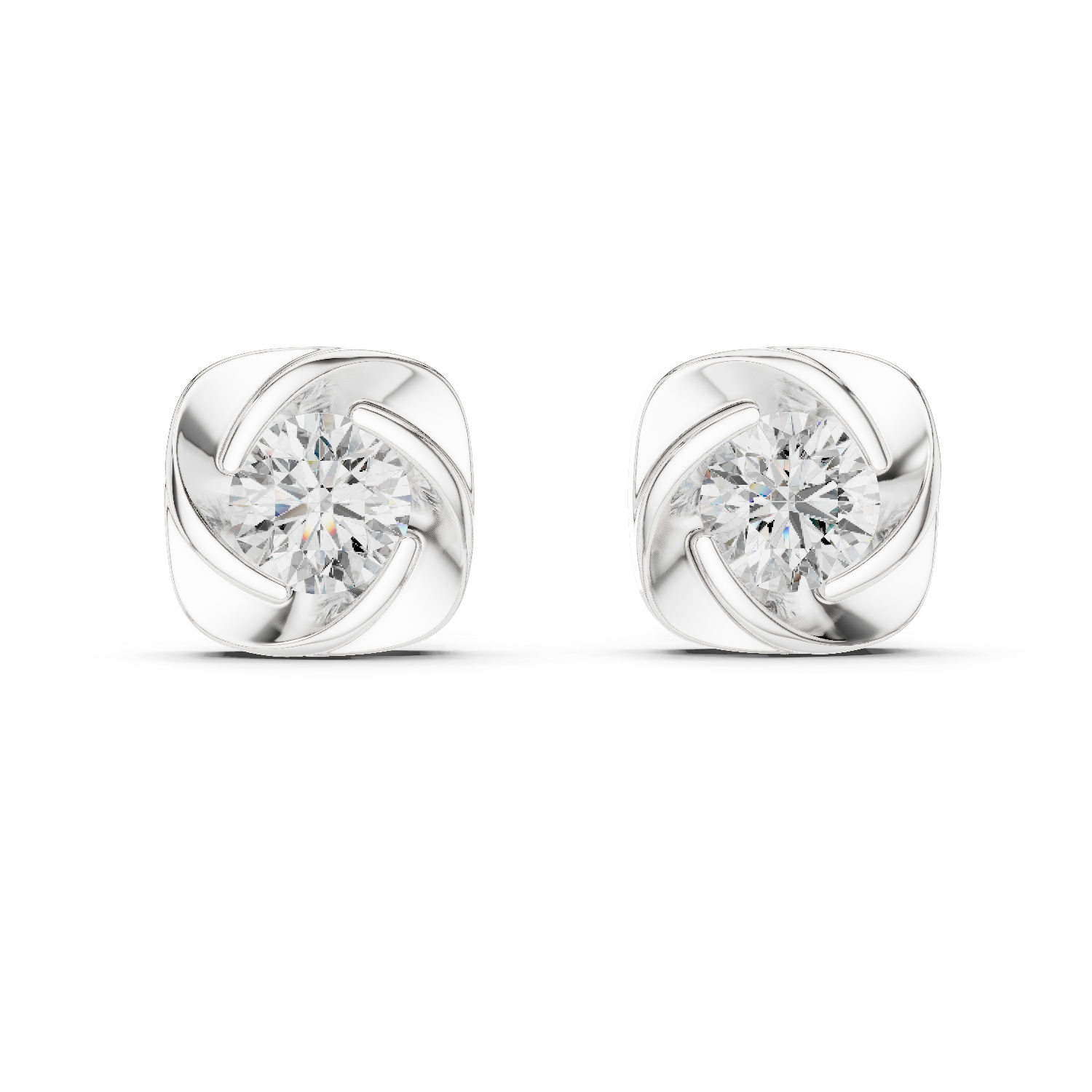 Elysian Diamond Rose Studs