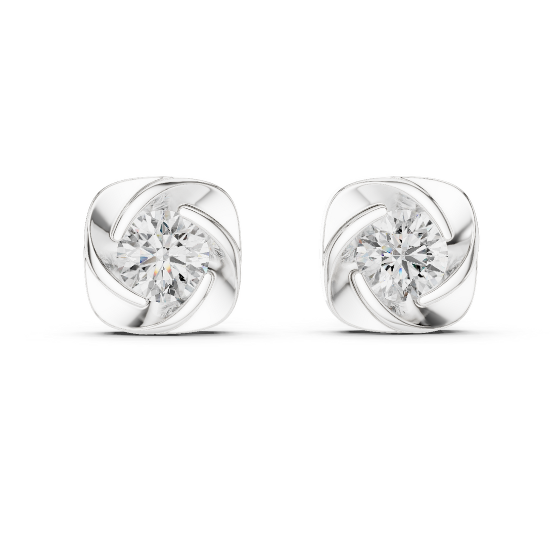 Elysian Diamond Rose Studs