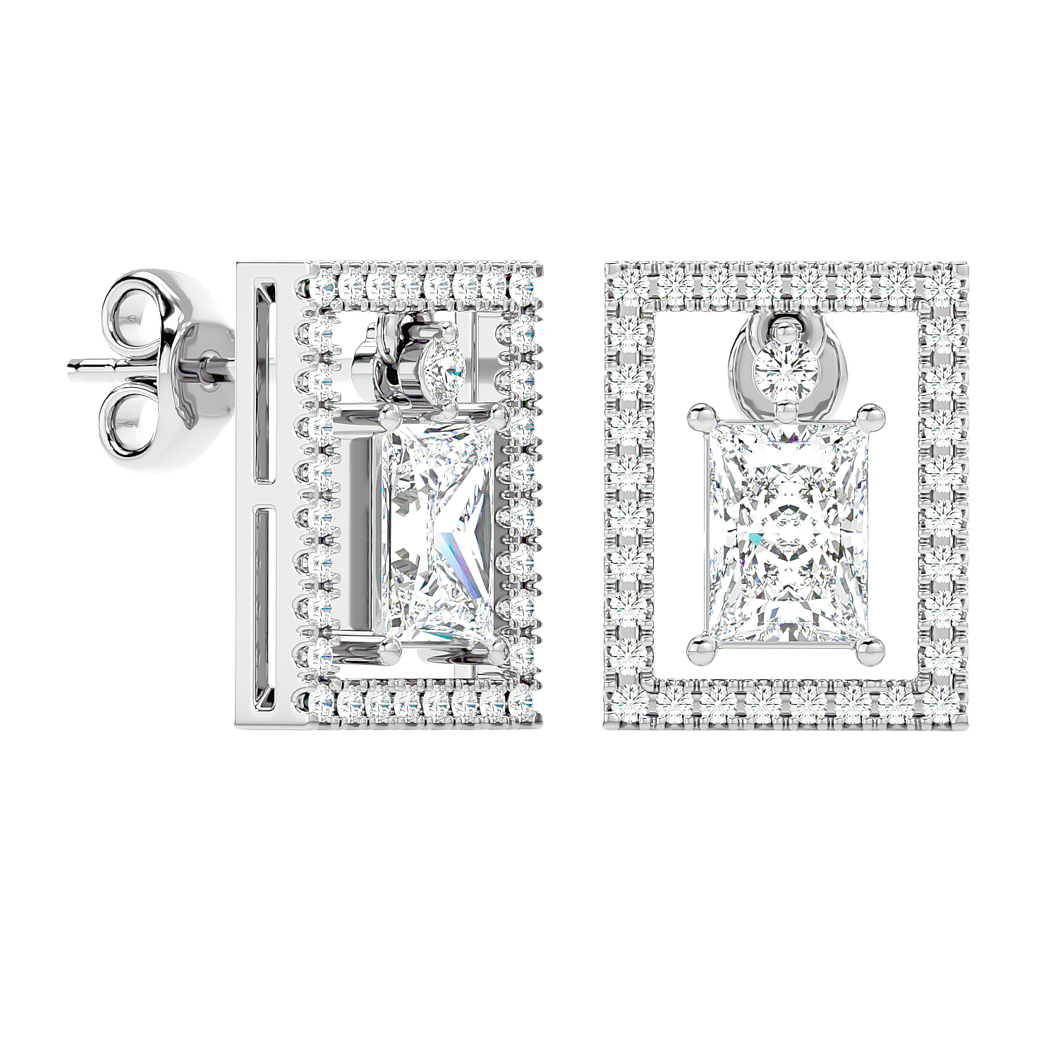 Stunning Star Diamond Earrings