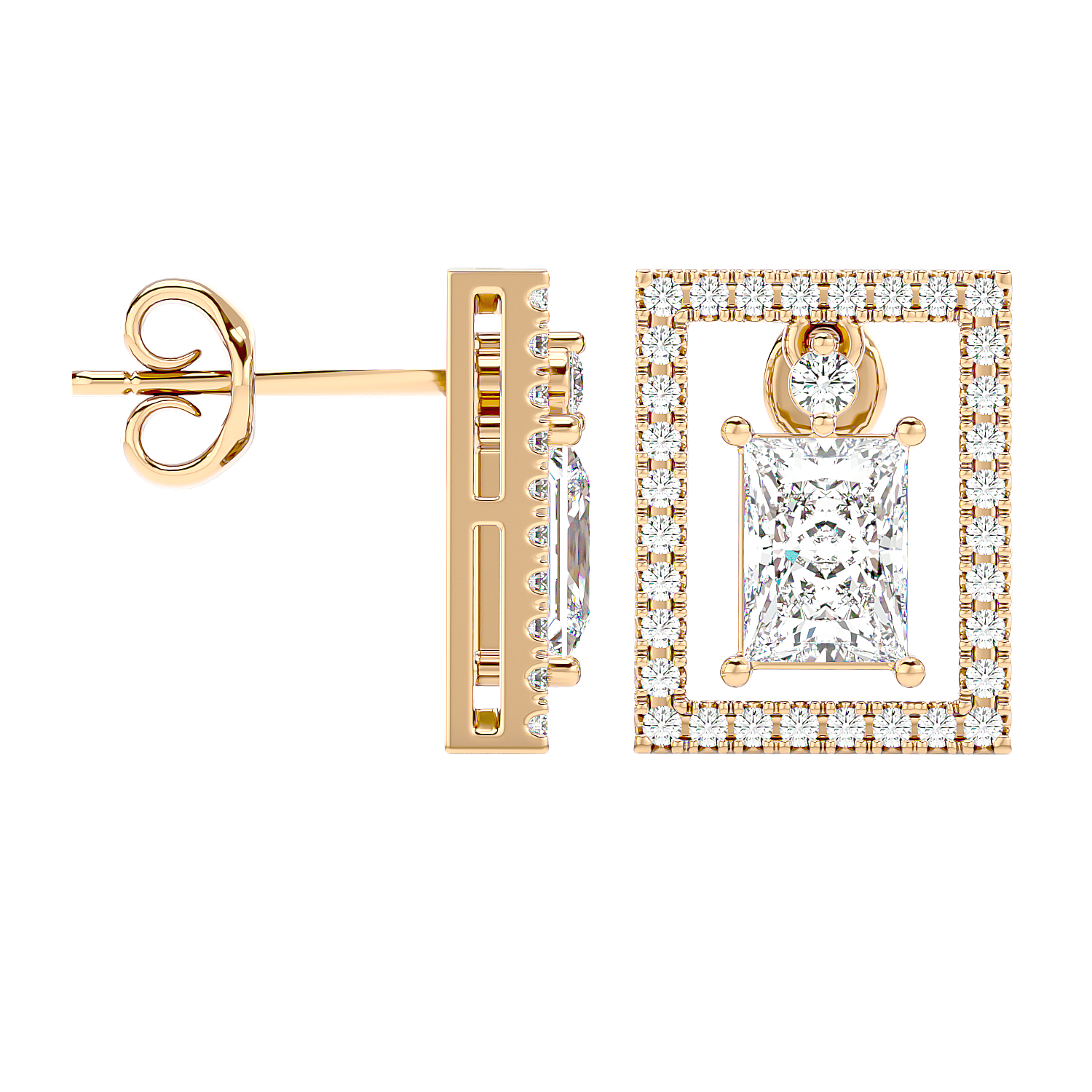 Stunning Star Diamond Earrings
