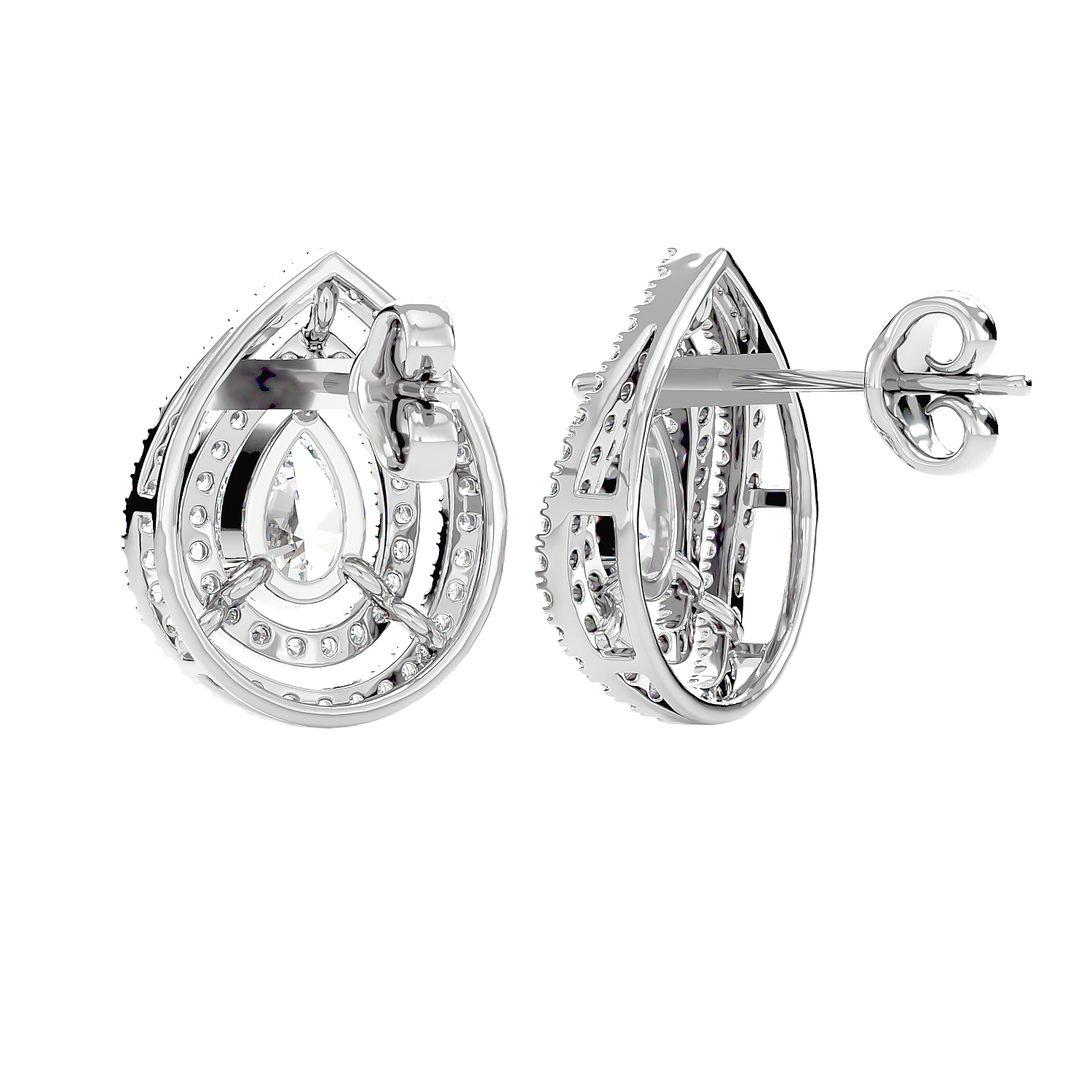 Drop Diamond Earrings