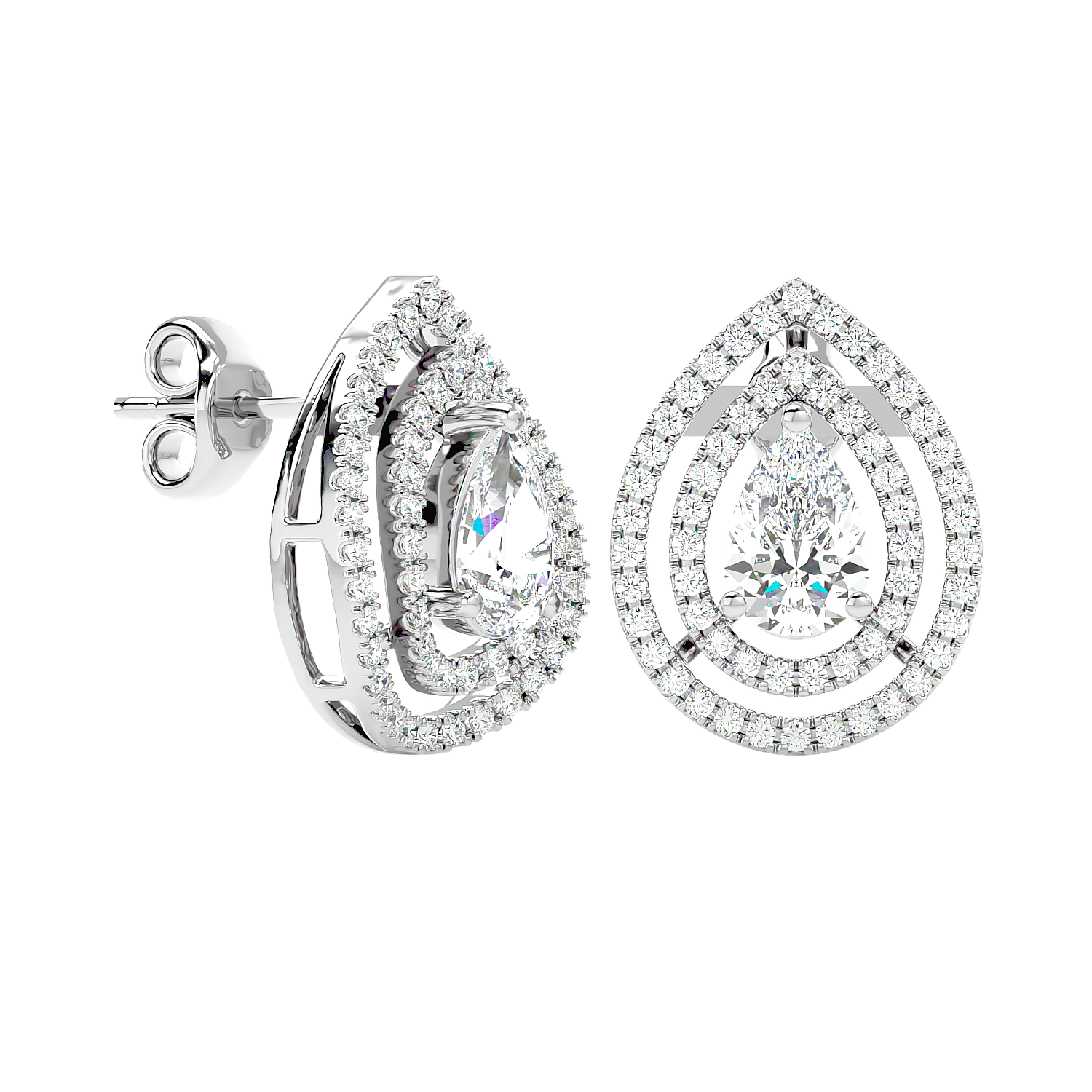 Drop Diamond Earrings
