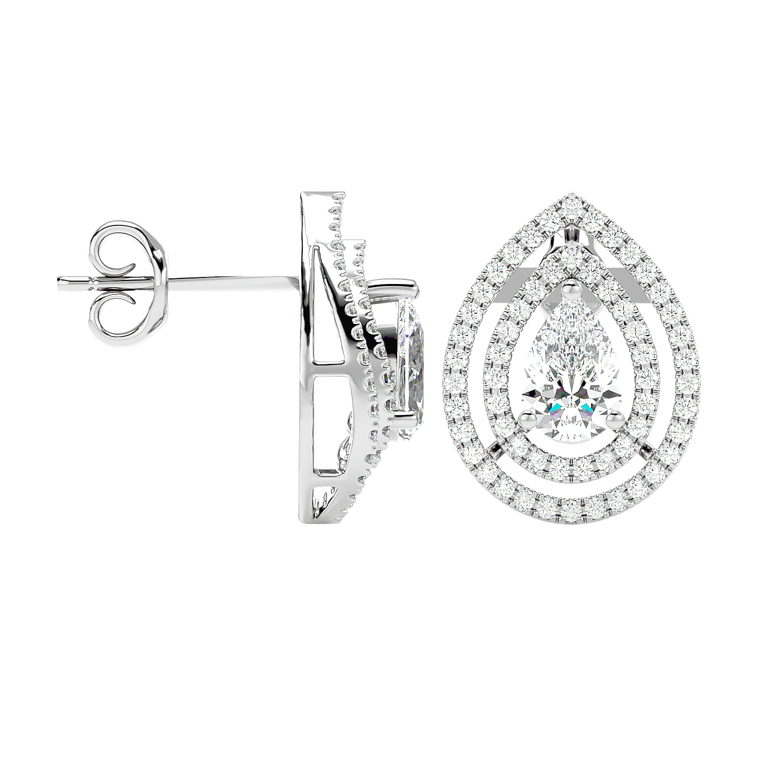 Drop Diamond Earrings