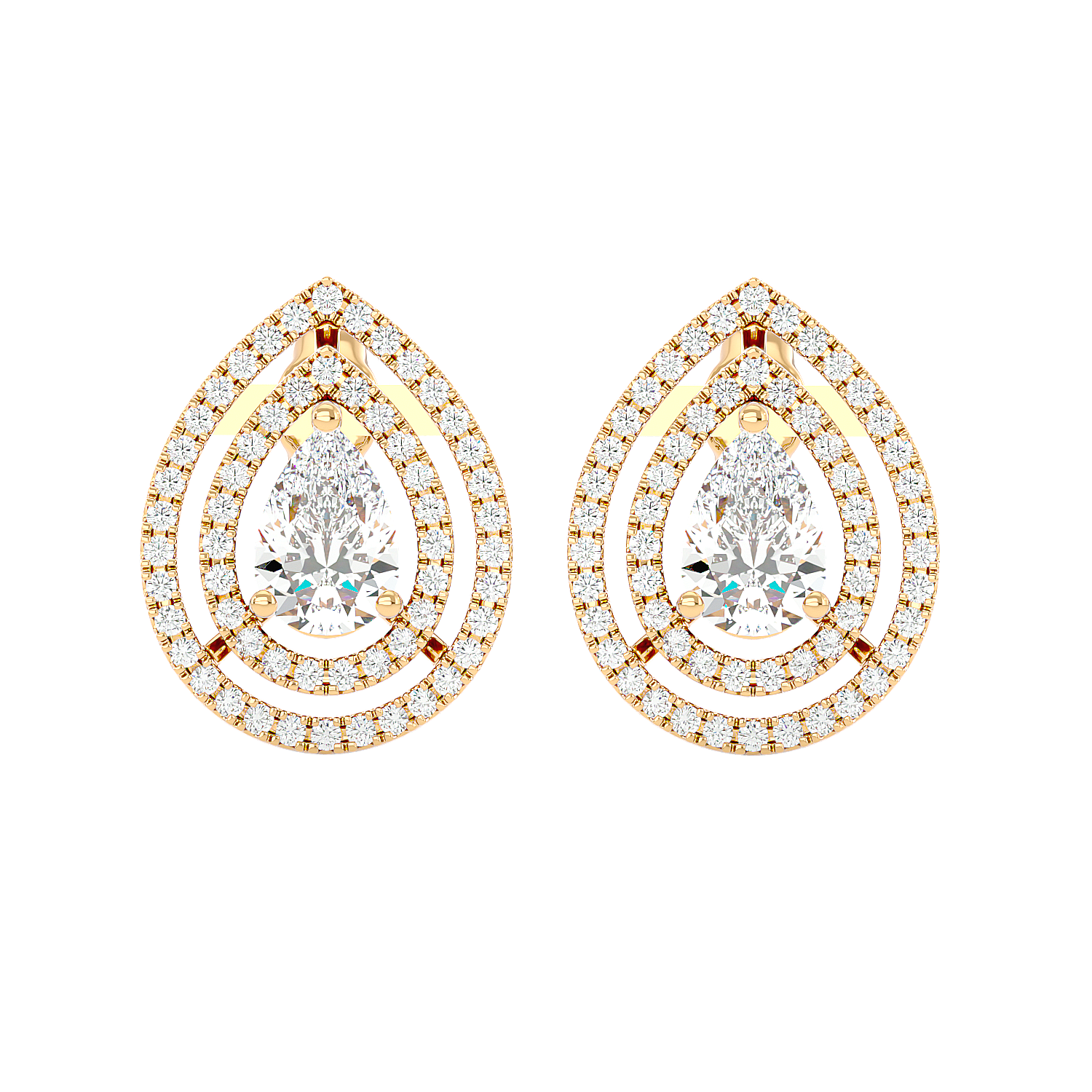 Drop Diamond Earrings