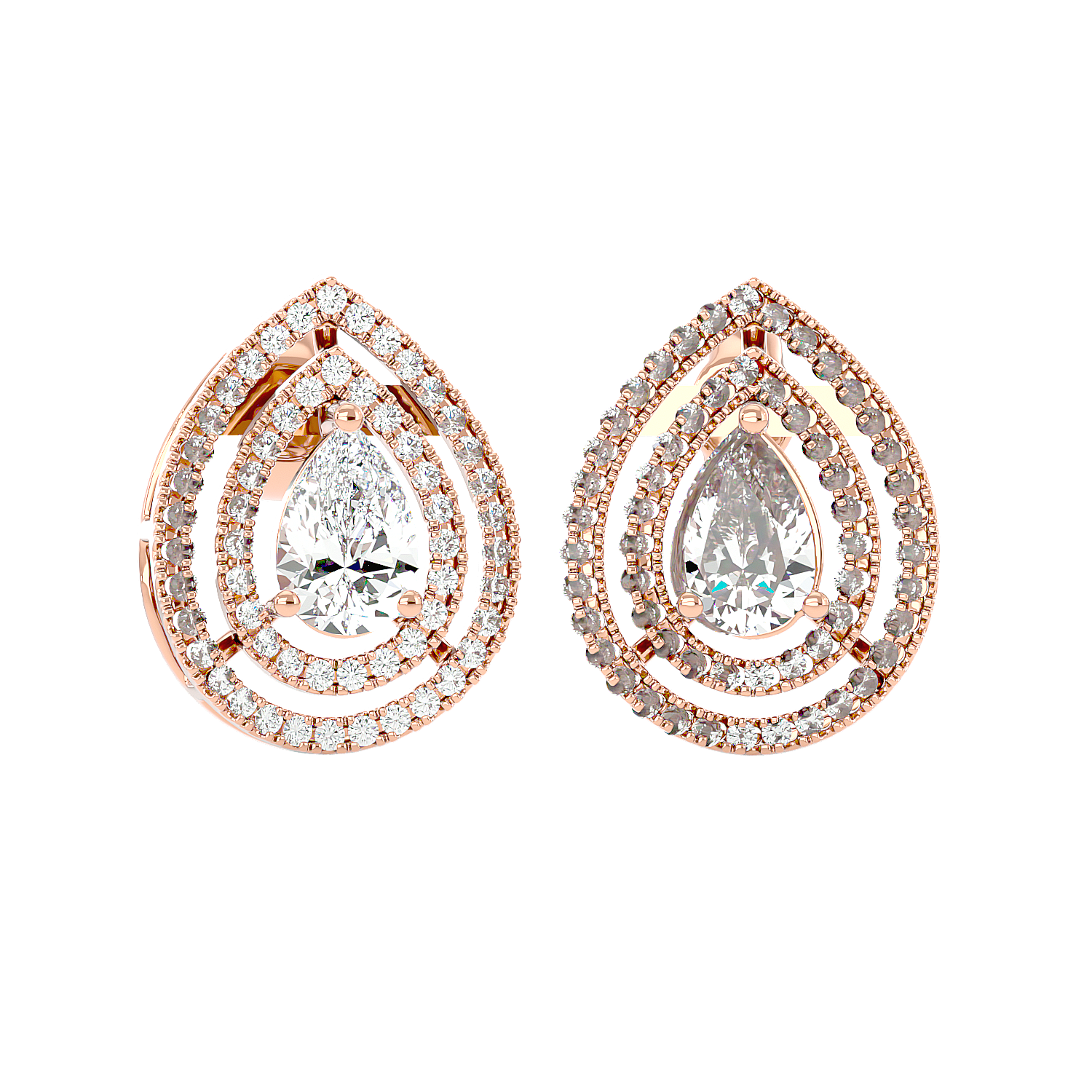 Drop Diamond Earrings