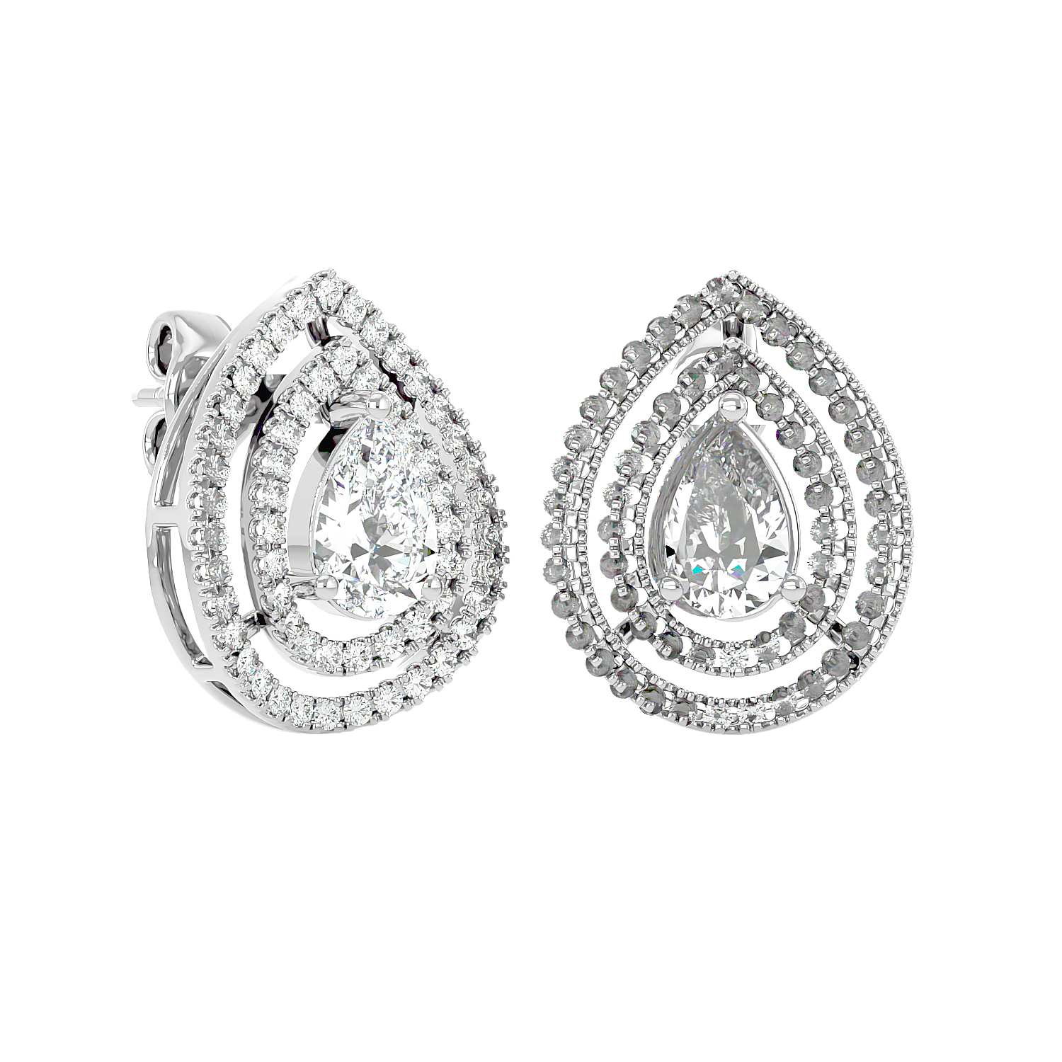 Drop Diamond Earrings