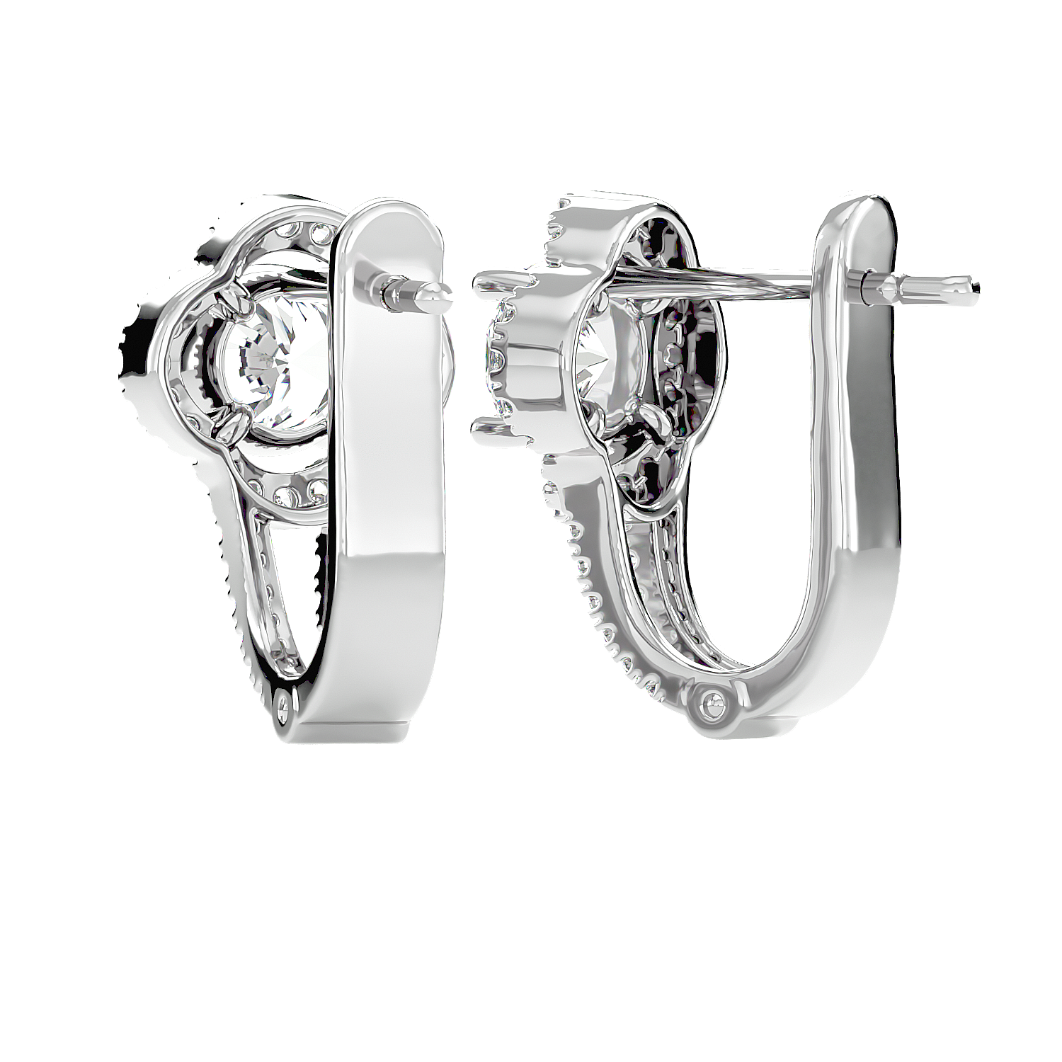 Cross Diamond Earrings