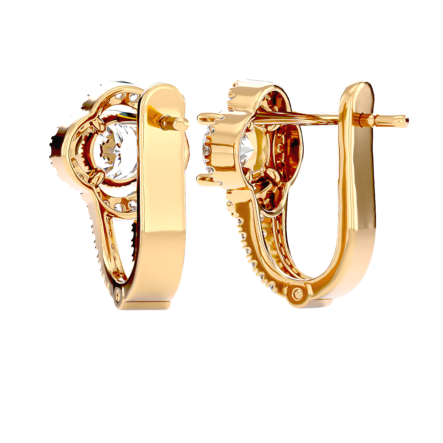 Cross Diamond Earrings