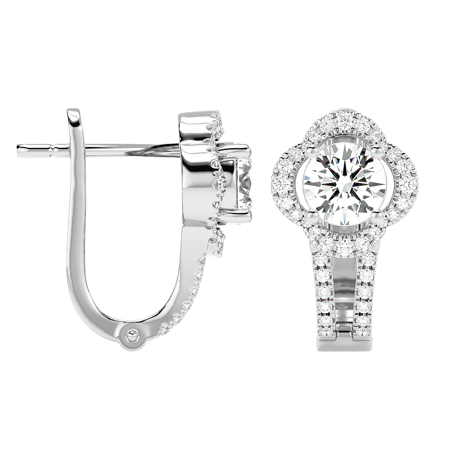 Cross Diamond Earrings