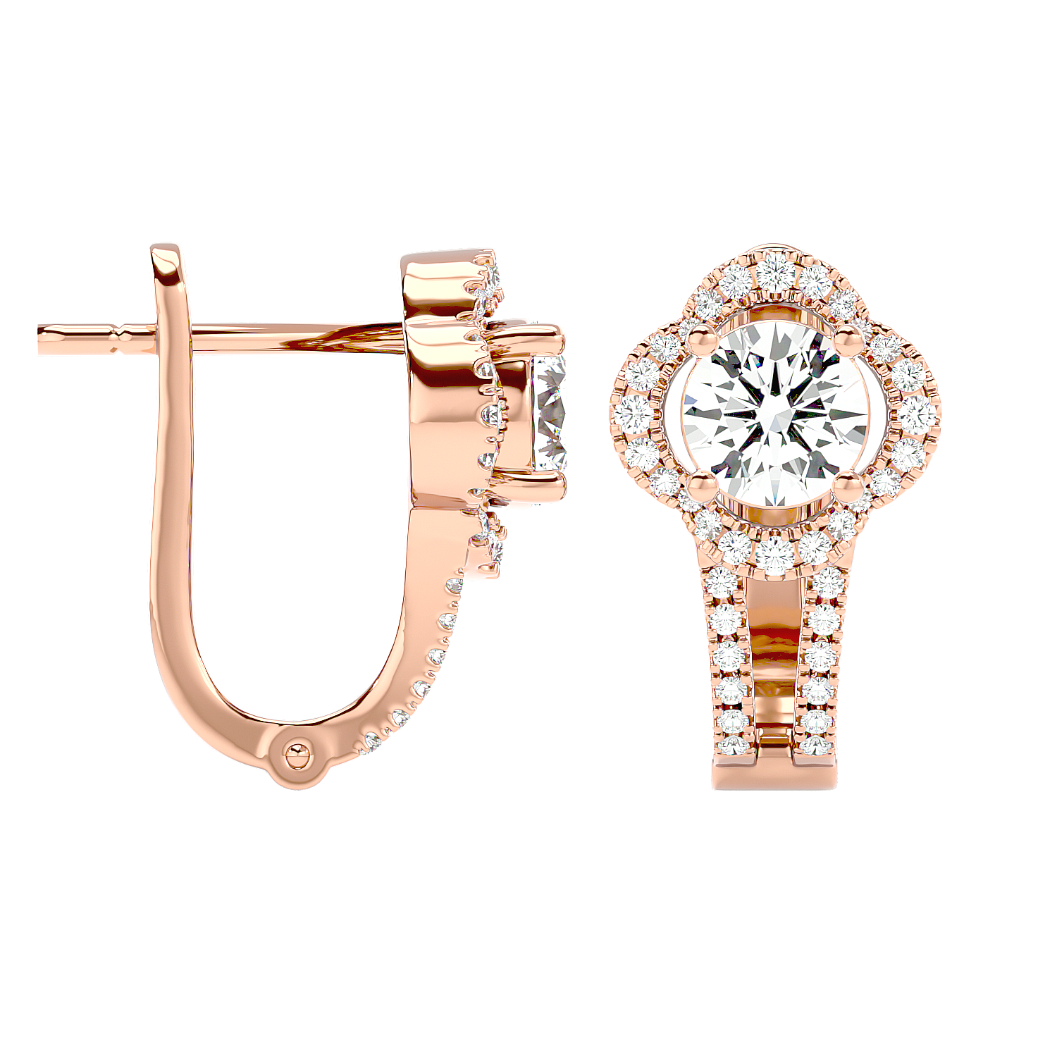 Cross Diamond Earrings