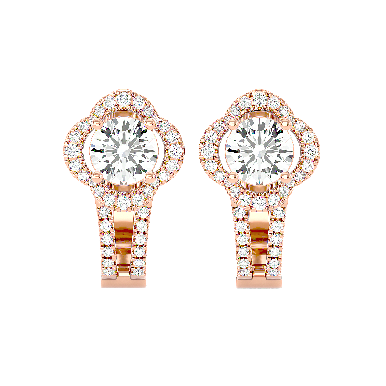 Cross Diamond Earrings