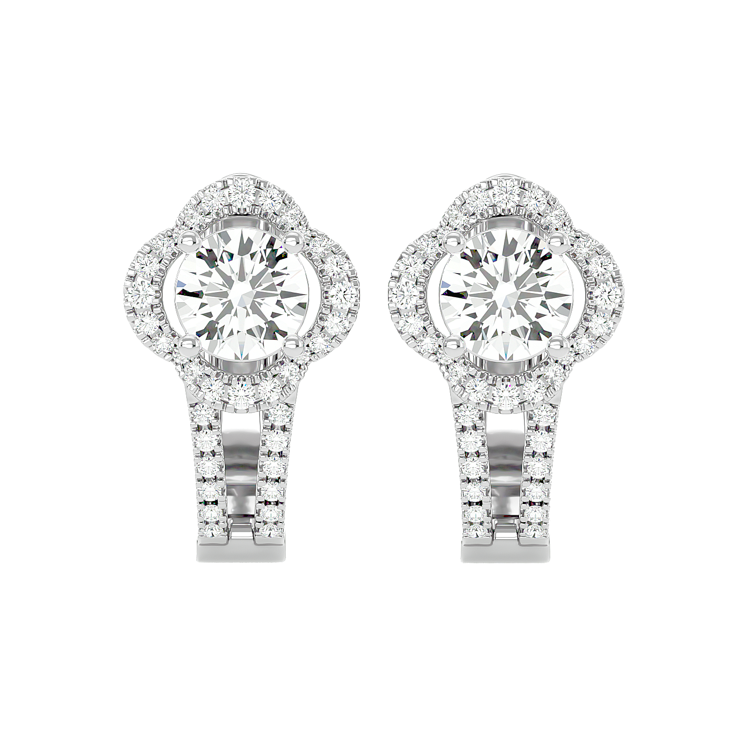 Cross Diamond Earrings