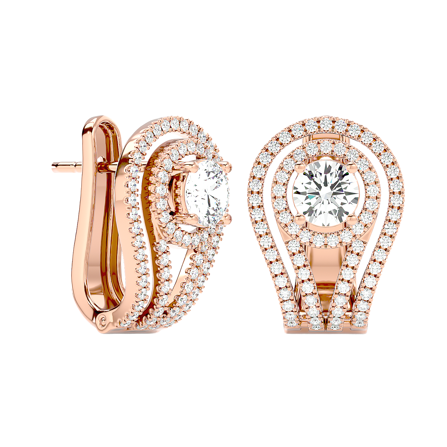 Flower Diamond Earrings