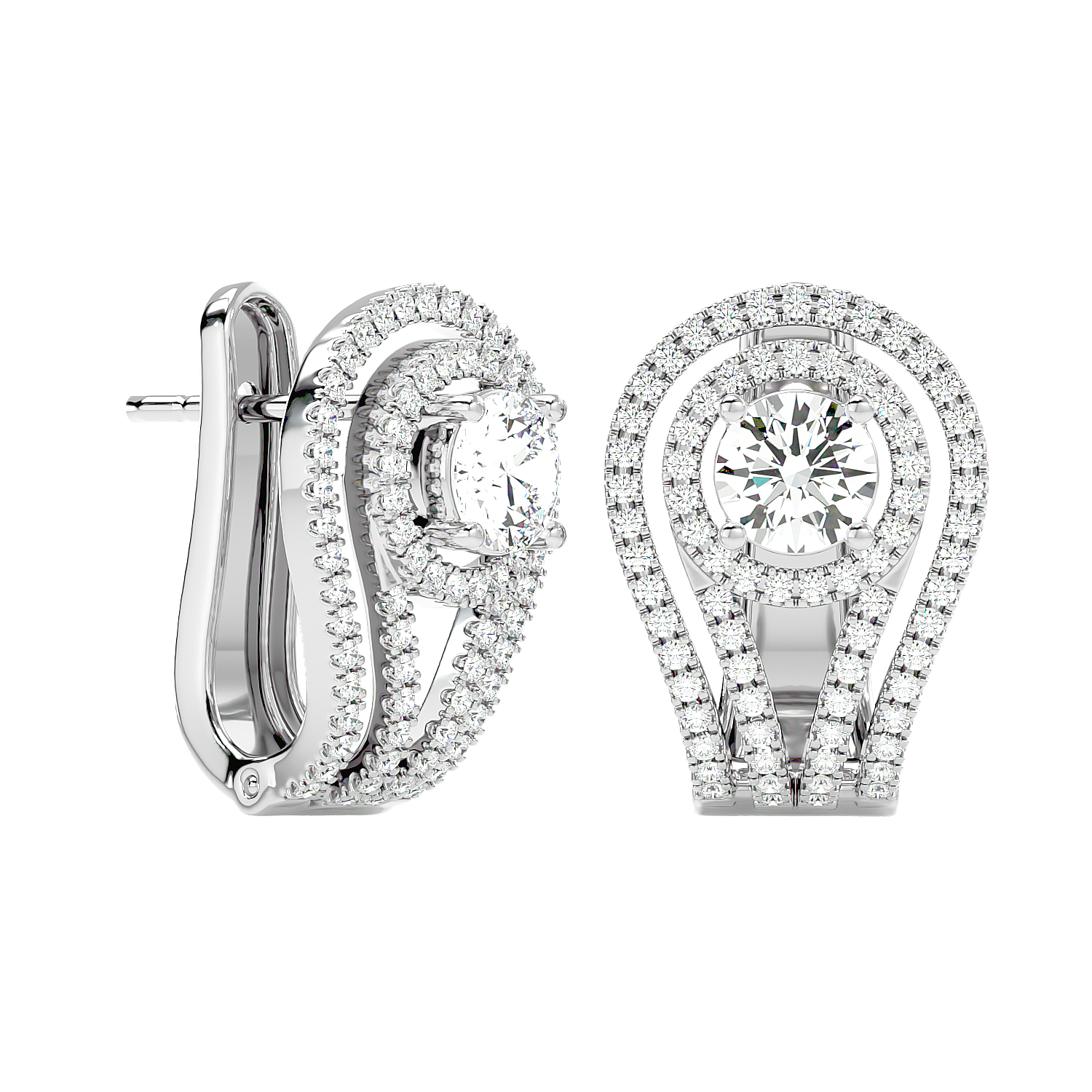 Flower Diamond Earrings