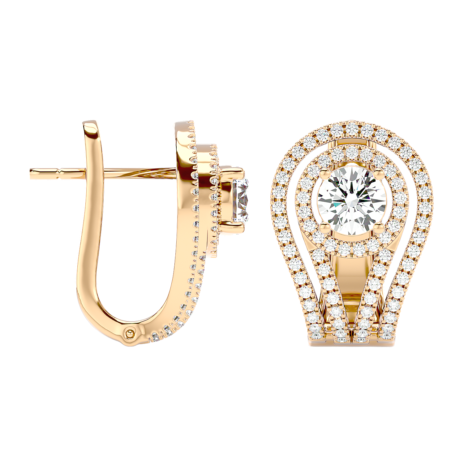 Flower Diamond Earrings