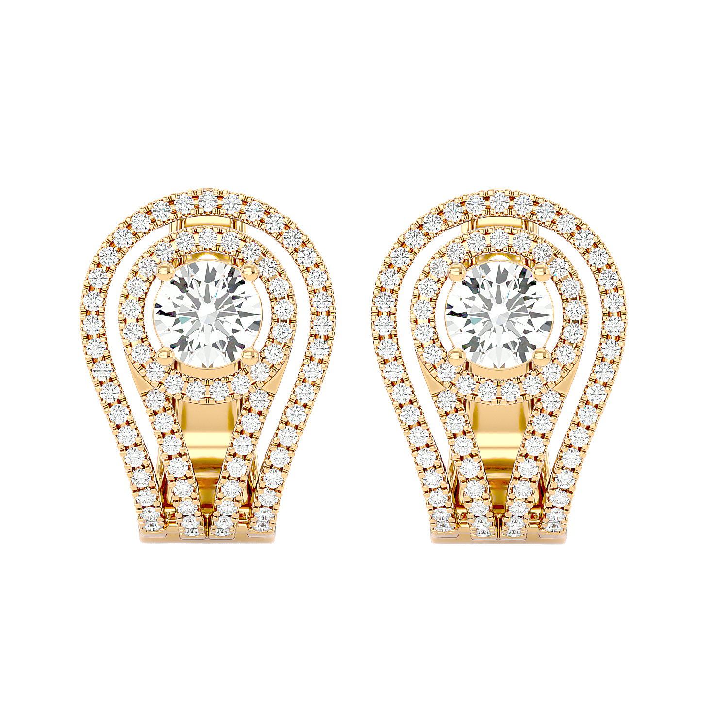 Flower Diamond Earrings