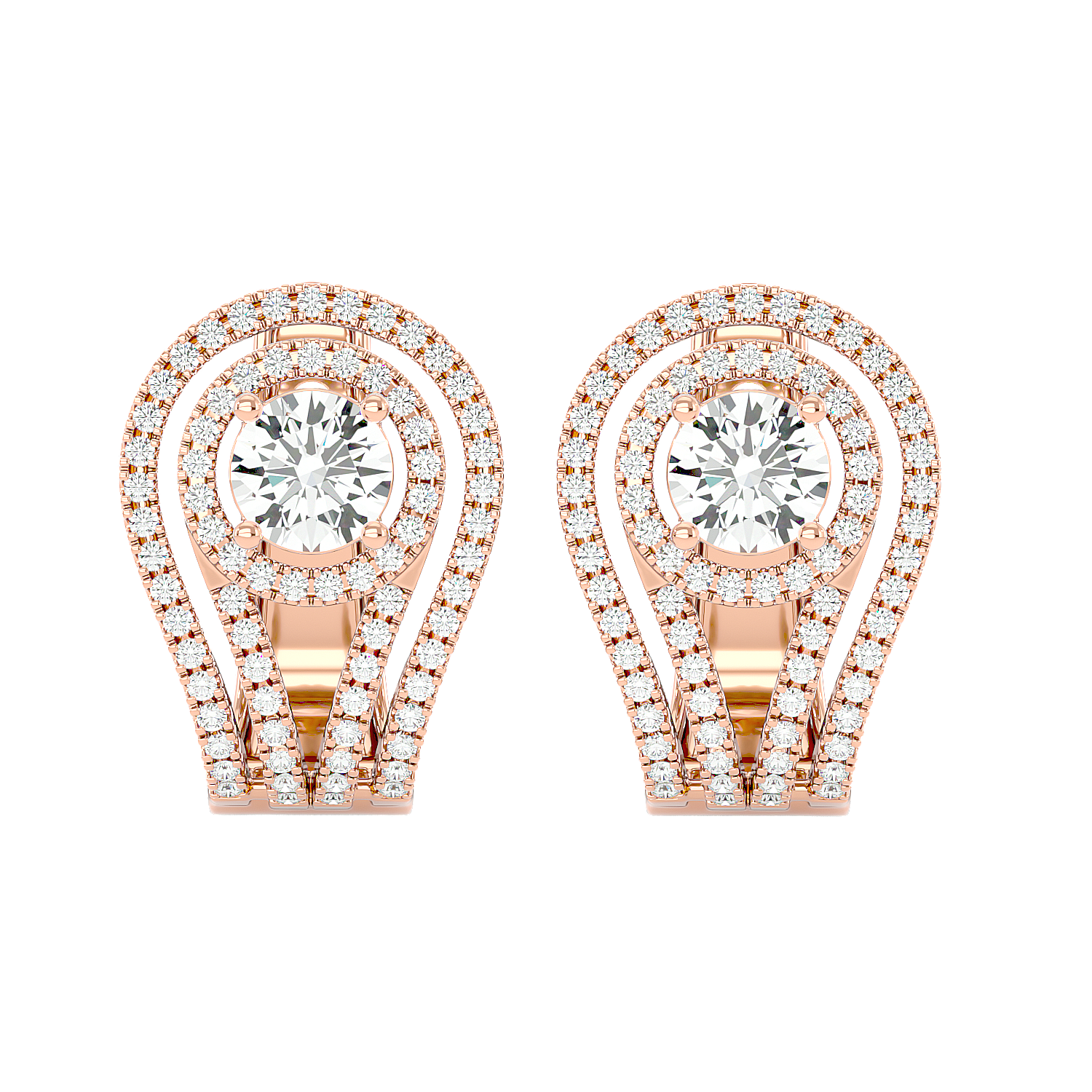 Flower Diamond Earrings