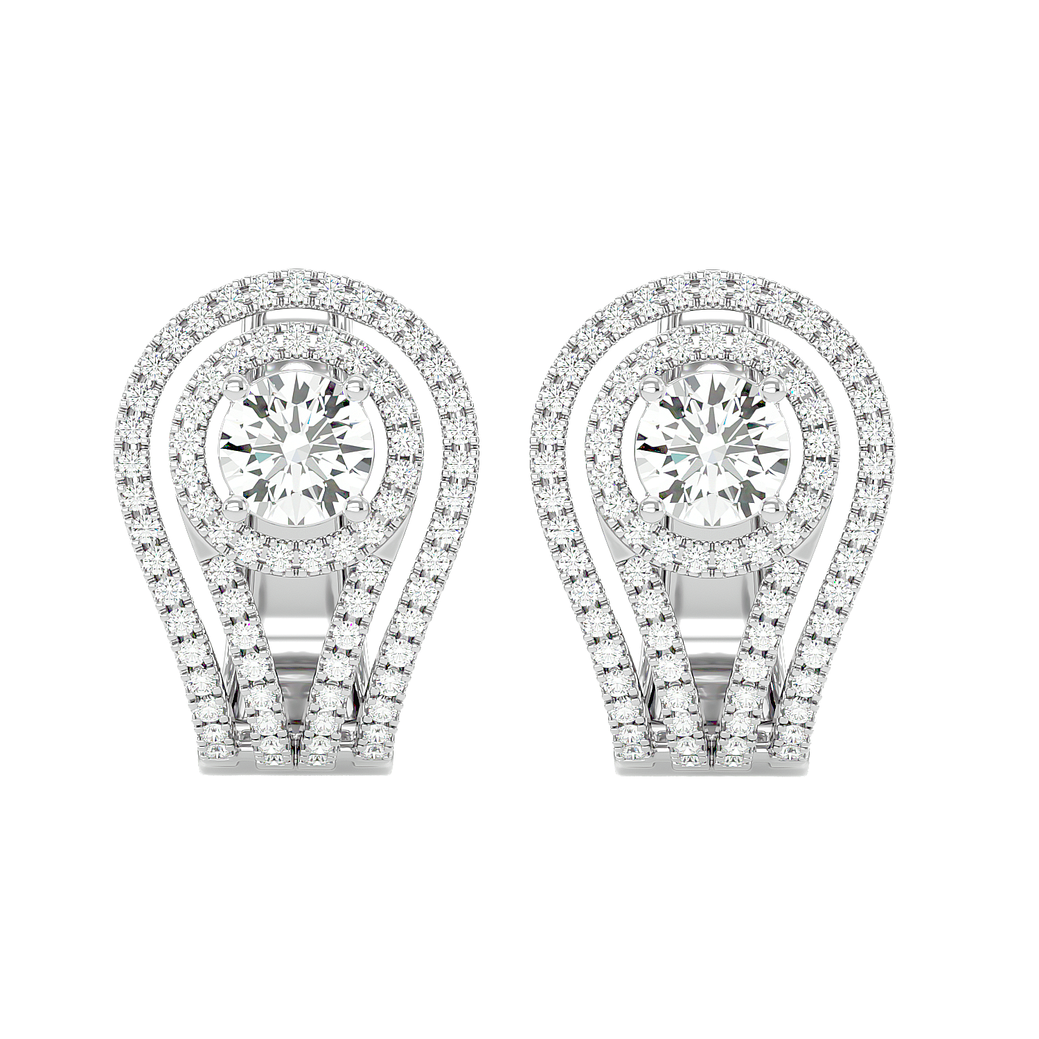 Flower Diamond Earrings
