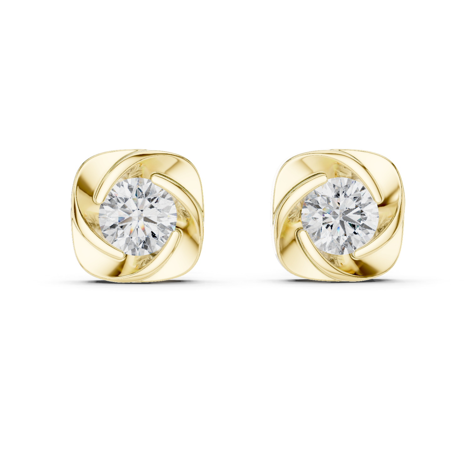 Elysian Diamond Rose Studs