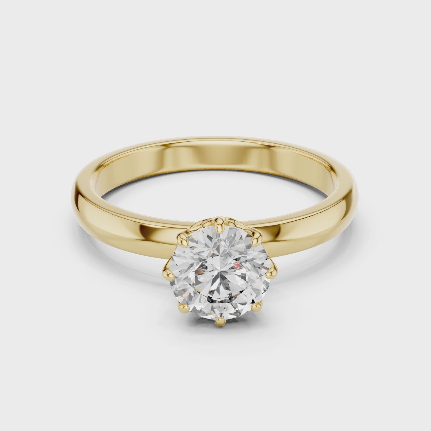 Cathedral Solitaire Engagement Ring