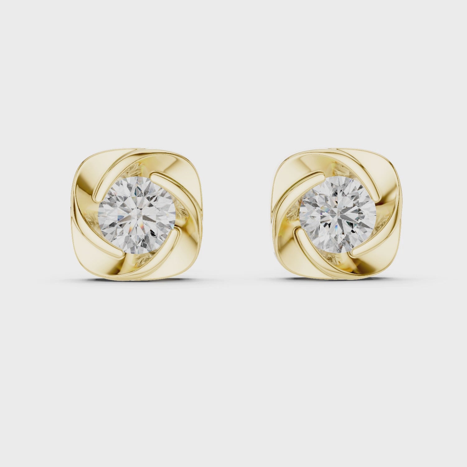 Elysian Diamond Rose Studs