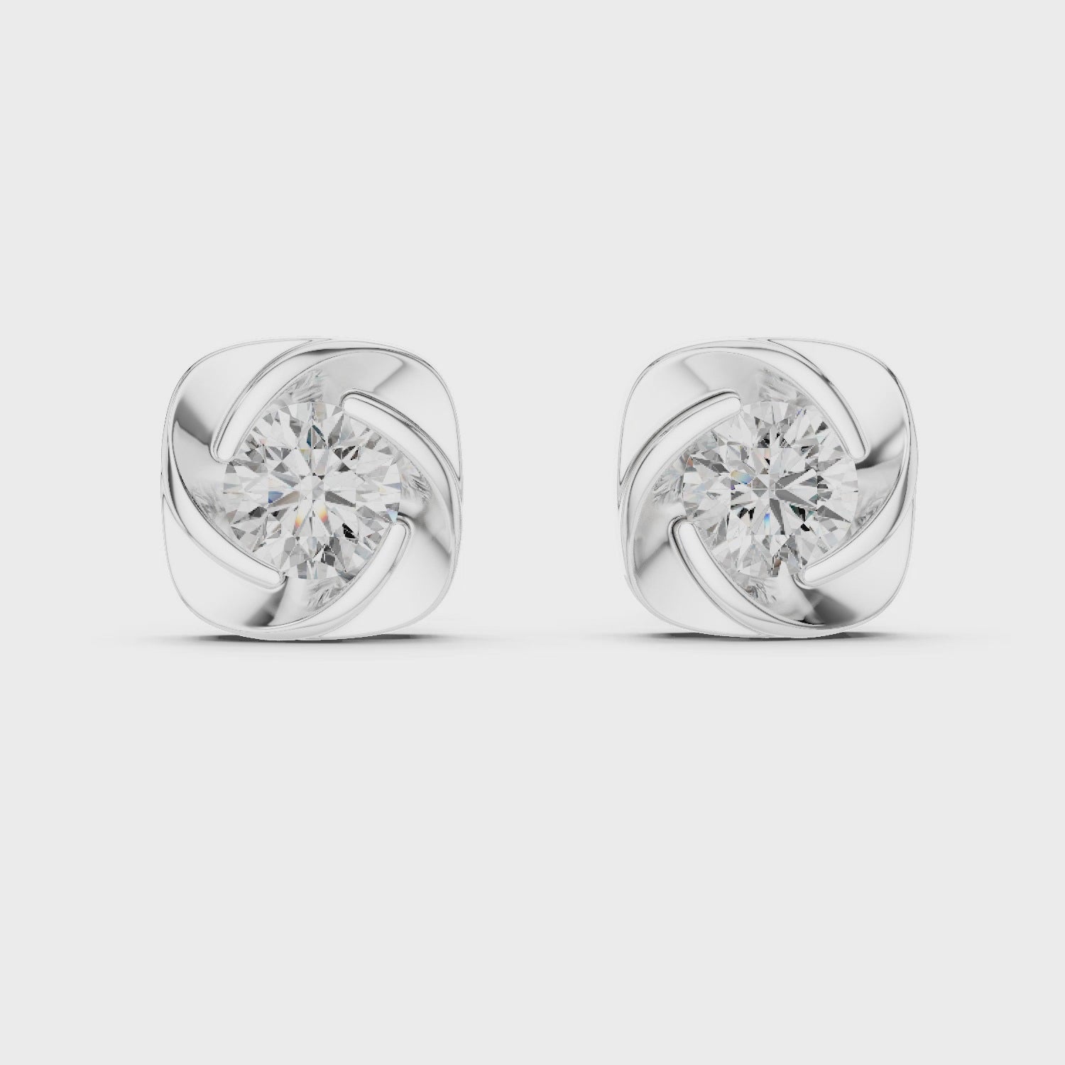 Elysian Diamond Rose Studs