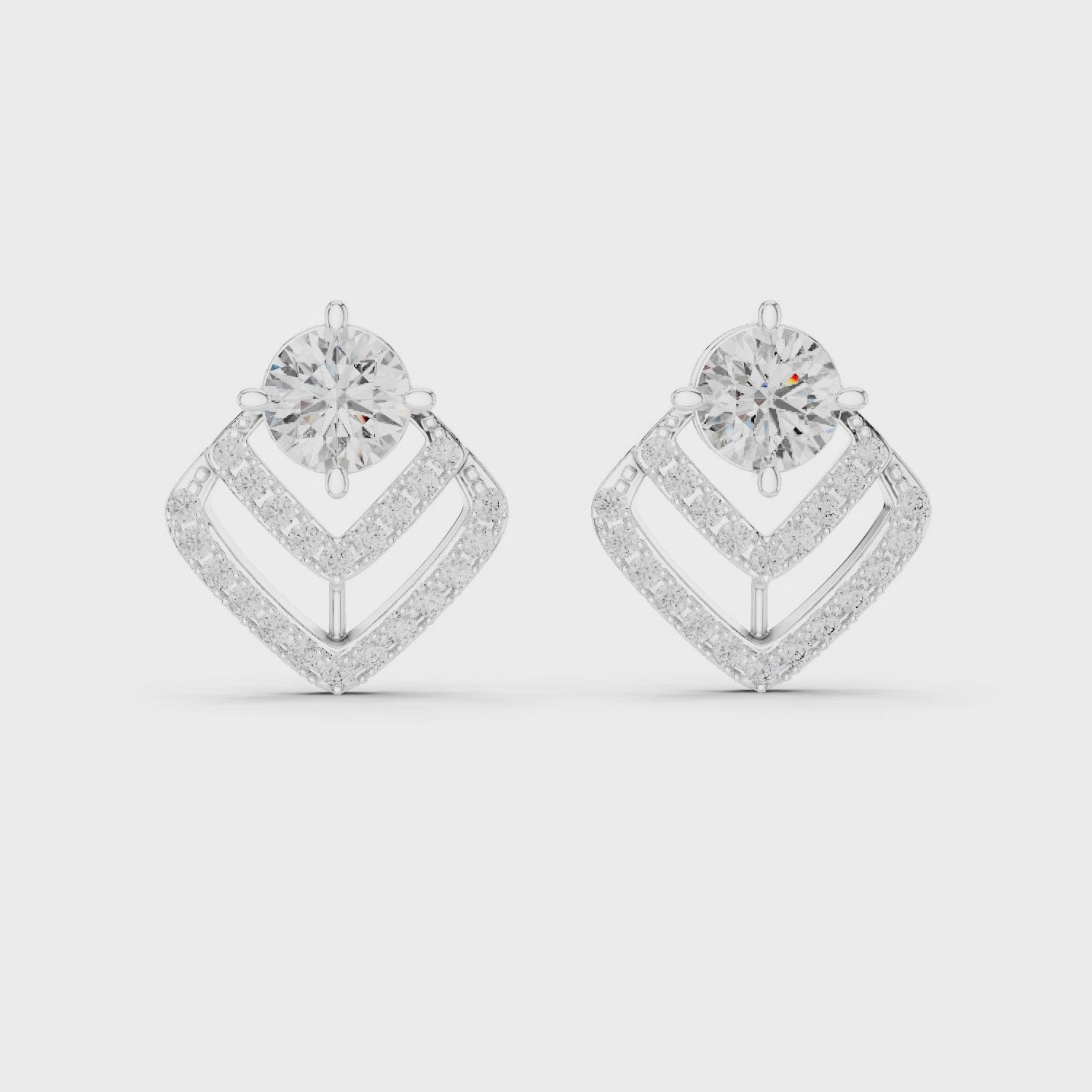 The Aethel Chevron Solitaire Studs