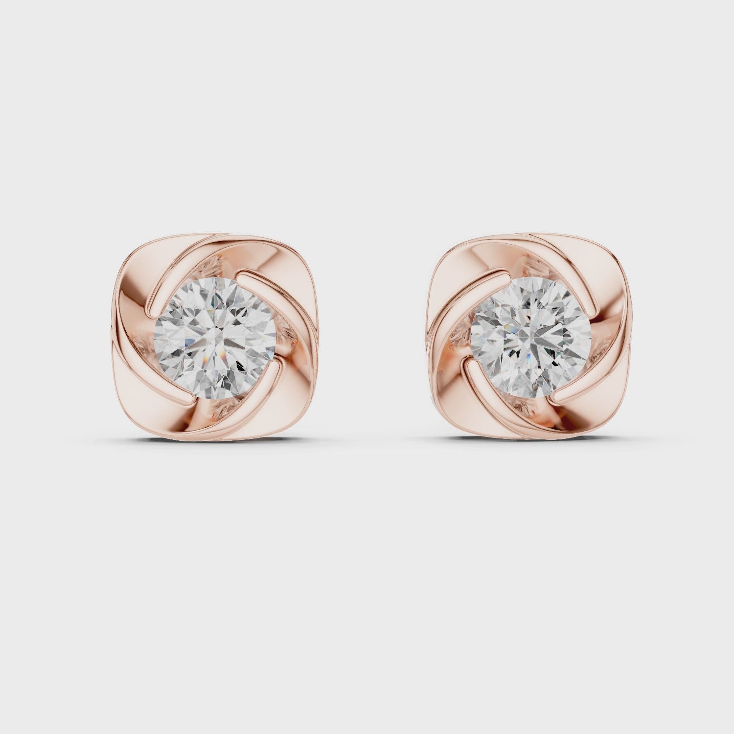 Elysian Diamond Rose Studs